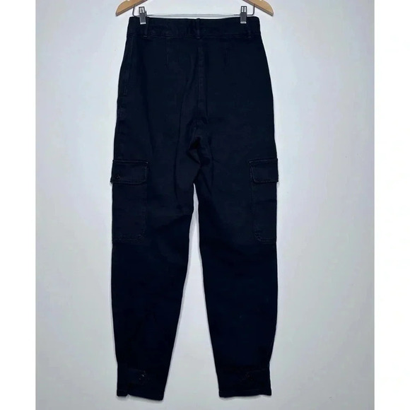 Aritzia Wilfred Free Black Ultra High Rise Modern Cargo Jeans Size 6 - Picture 8 of 13